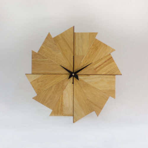 wooden Aster wall clock by roycus